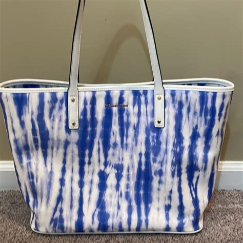 Michael kors blue and white tie dye purse 